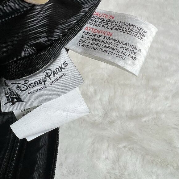 Disneyland 2012 Embroidered Mickey Fanny Pack Waist Bag Multi Pockets Black - Picture 9 of 12